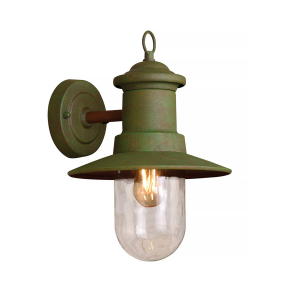   Kültéri fali lámpa loft stílusban, zöld E27 foglalattal - Oliver Klausen KL133006