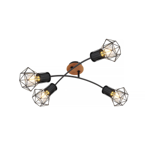 Mennyezeti lámpa 4xE27 foglalattal - Skull Klausen KL164006