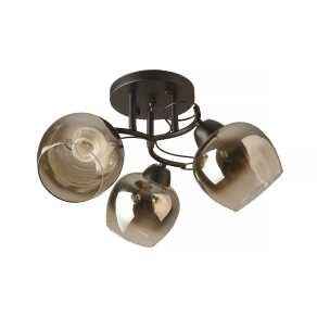   Üveg búrás mennyezeti lámpa 3xE27 foglalattal - Kano Klausen KL100041