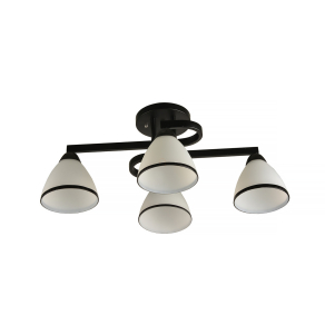   Csillár 4xE27 foglalattal IP20 220-240V feket - Klausen Protone KL100046