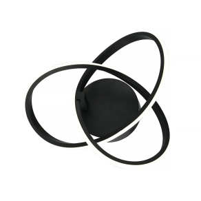   Fali LED lámpa, fekete, 16 W, 1300 lm, 4000 K - Intrigue Klausen KL141015