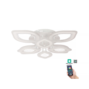   Szabályozható mennyezeti LED lámpa, fehér, 73 cm, 200 W, 17500 lm, 3000-4000-6500 K - Rhodos Klausen KL151054