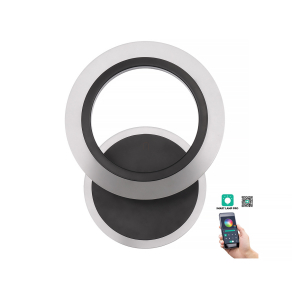   Szabályozható fali LED lámpa, fekete, 14 W, 1200 lm, 3000-4000-6500 K - Primus Klausen KL151057