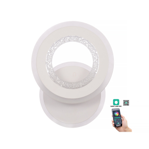   Szabályozható fali LED lámpa, fehér, 24 cm, 30 W, 2600 lm, 3000-4000-6500 K - Rondos Klausen KL151060