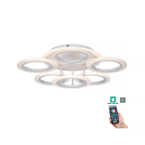   Szabályozható mennyezeti LED lámpa, fehér, 73 W, 6500 lm, 3000-4000-6500 K - Optimus Klausen KL151064