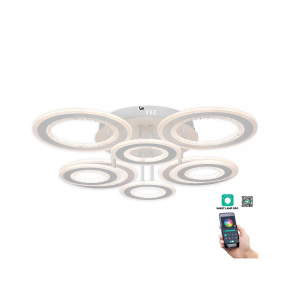   Szabályozható mennyezeti LED lámpa, fehér, 210 W, 18200 lm, 3000-4000-6500 K - Rondos Klausen KL151066