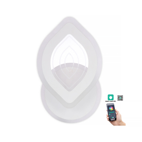   Szabályozható fali LED lámpa, fehér, 28 W, 2300 lm, 3000-4000-6500 K - Rhodos Klausen KL151067