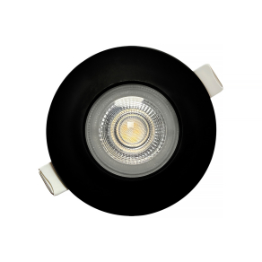  Süllyesztett LED spot lámpa, hidegfehér fényű, fekete - Down Klausen KL171004
