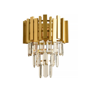   Glamour fali lámpa prizma kristáylokkal 2xE14 foglalattal - Charmant Klausen KL101049