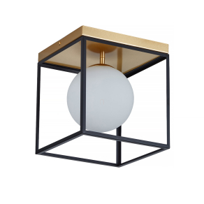   Mennyezeti lámpa fekete E27 foglalattal - Fence Klausen KL100054