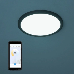   Klausen Nebula LED mennyezeti lámpatest 24W 2500lm, 3000-6500K+RGB IP20 220-240V fekete KL151083