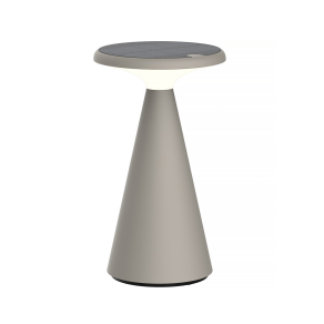   Napelemes LED asztali lámpa, 1,6W, 2700K, 160lm, bézs IP44 - Klausen Vivid KL148018 