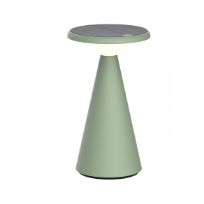   Napelemes LED asztali lámpa, 1,6W, 2700K, 160lm, olívazöld IP44 - Klausen Vivid KL148019 