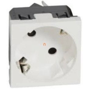   Legrand Program Mosaic 2P+F csatlakozóaljzat (GYV) biztonsági zsalus, fehér - 77245