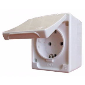   Legrand Kontállux IP44 2P+F csatlakozóaljzat fehér DAF 2-162 KV - 83913