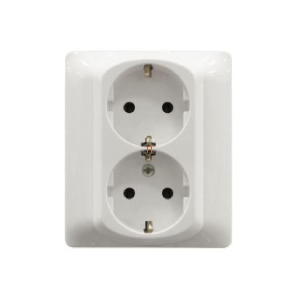 Legrand Galea Life 2x2P+F aljzat (GYV) biztonsági zsalus rugós, fehér 771033