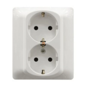   Legrand Galea Life 2x2P+F aljzat (GYV) biztonsági zsalus rugós, fehér - 771033