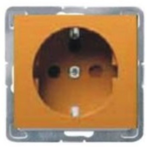 Legrand Valena 2P+F csatlakozóaljzat narancs - 774373