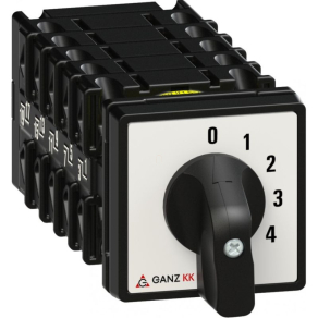   Ganz KK0-20-3600 Fokozatkapcsoló, fogantyús kézikapcsoló 20A, 0+5 fokozatú IP44, 1P