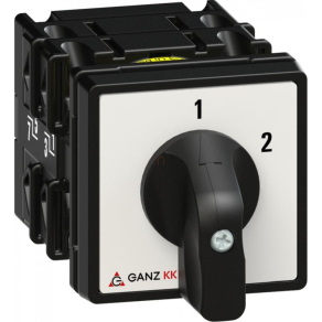   Ganz KK0-20-6003 Átkapcsoló 0 állás nélkül, fogantyús kézikapcsoló 20A, 1-2 felirat, IP44, 2P