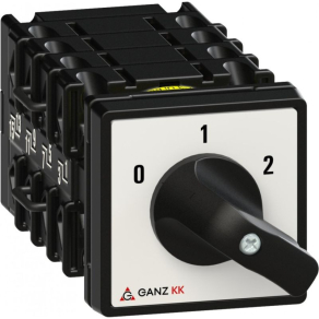   Ganz motorkapcsoló, fogantyús kézikapcsoló 20A, Dahlander tekercselésű motorhoz két fordulatszámra IP44 (KK0-20-6013)