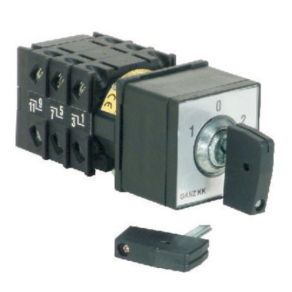   Ganz KKZ0-20-6008 Motorkapcsoló, kulcsos működtetésű kézikapcsoló 20A, irányváltó IP42