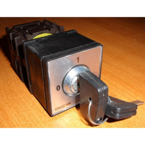   Ganz KKZ0-20-9021 Szakaszolókapcsoló, kulcsos működtetésű kézikapcsoló 20A, IP42, 4P