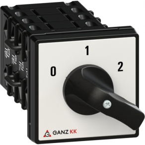   Ganz KK1-32-6013 Motorkapcsoló, fogantyús kézikapcsoló 32A, Dahlanderi tekercselésű motorhoz két fordulatra IP44