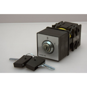   Ganz KKZ1-32-6002 BE-KI kapcsoló, kulcsos működtetésű kézikapcsoló 32A, IP42, 3P