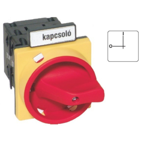   Ganz KKV2-63-9021 Vészleállító kapcsoló, fogantyús kézikapcsoló 63A, IP65, 4P