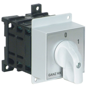  Ganz KK3-115-6002 VE BE-KI kapcsoló, fogantyús kézikapcsoló 115A, IP44, 3P, hátsó felerősítés