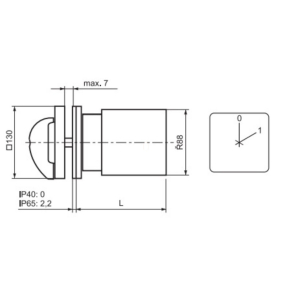   Ganz KK5-315-6002 BE-KI kapcsoló, fogantyús kézikapcsoló 315A, IP44, 3P