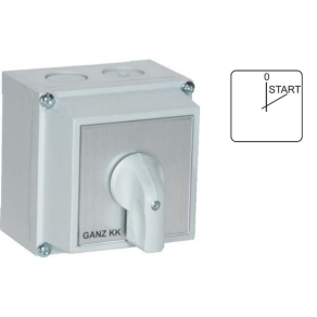   Ganz KKM0-20-4482 Fokozatkapcsoló, tokozott kézikapcsoló 20A, 0+2 fokozatú IP65, 3P