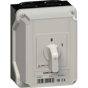   Ganz BE-KI kapcsoló, tokozott kézikapcsoló 40A, IP65, 3P (KKM2-40-6002)