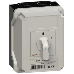   Ganz BE-KI kapcsoló, tokozott kézikapcsoló 40A, IP65, 4P KKM2-40-6096