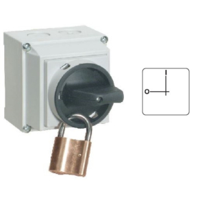   Ganz KKMS2-63-9022 Szakaszolókapcsoló, tokozott kézikapcsoló 63A, IP65, 3P