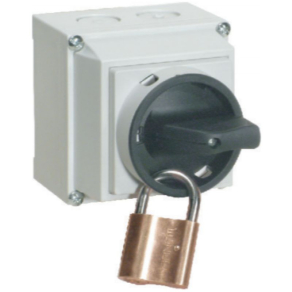   Ganz KKML2-80-6002 BE-KI kapcsoló, 250x255 mm-es tokozatban, lakatolható kézikapcsoló 80A, IP65, 3P