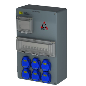   Ganz CSK3-400-3-006-32  Csatlakozó kombináció  teljes védelemmel  6db 2P+N 16A  32A,  4113-4-300632