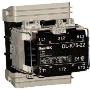   Ganz DL(DIL)-K75X-22 380-400V mágneskapcsoló, AC-3 400V, 140A, 75kW