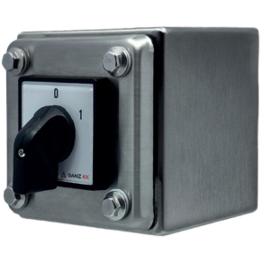   Ganz KKM0-20-0477 IN N BE visszaálló vezérlő, rozsdamentes tokozású kézikapcsoló 20A, IP65 INOX