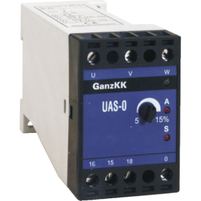   Ganz UAS-O/3X230V/400V AC / feszültségvédelmi relé  fázisaszimmetria  fázissorrend  0-vezeték csatlakoztatásával