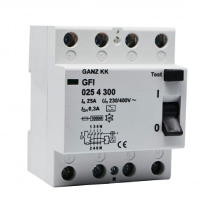 Ganz FI relé  25/4-0,03 1GFI-025-4-030