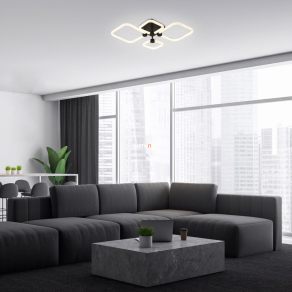   Szabályozható mennyezeti LED lámpa fekete színben - Sotiris Rábalux 71006