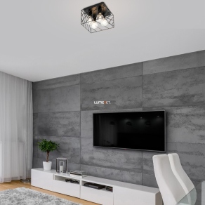   Mennyezeti lámpa matt fekete színben - Boroo Rábalux 71027