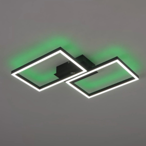   Szabályozható mennyezeti LED lámpa háttérvilágítással - Ludano-RGBW Rábalux 71032