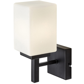 Szögletes falikar, fekete - Zenkai Rábalux 71061