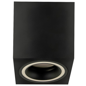   Szögletes mennyezeti spot lámpa, fekete - Kobald Rábalux 071163