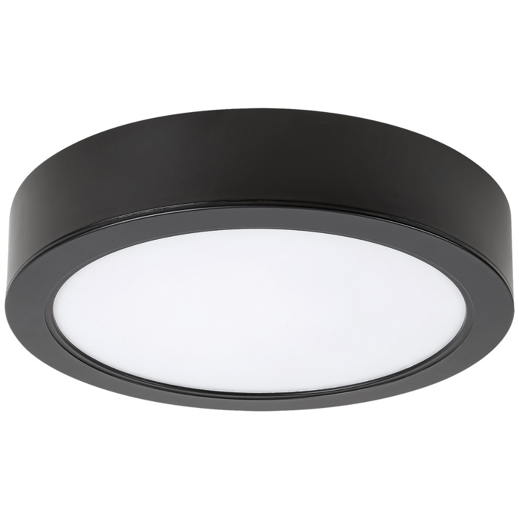 Kerek mennyezeti LED lámpa, hidegfehér fényű, fekete (Shaun 2)