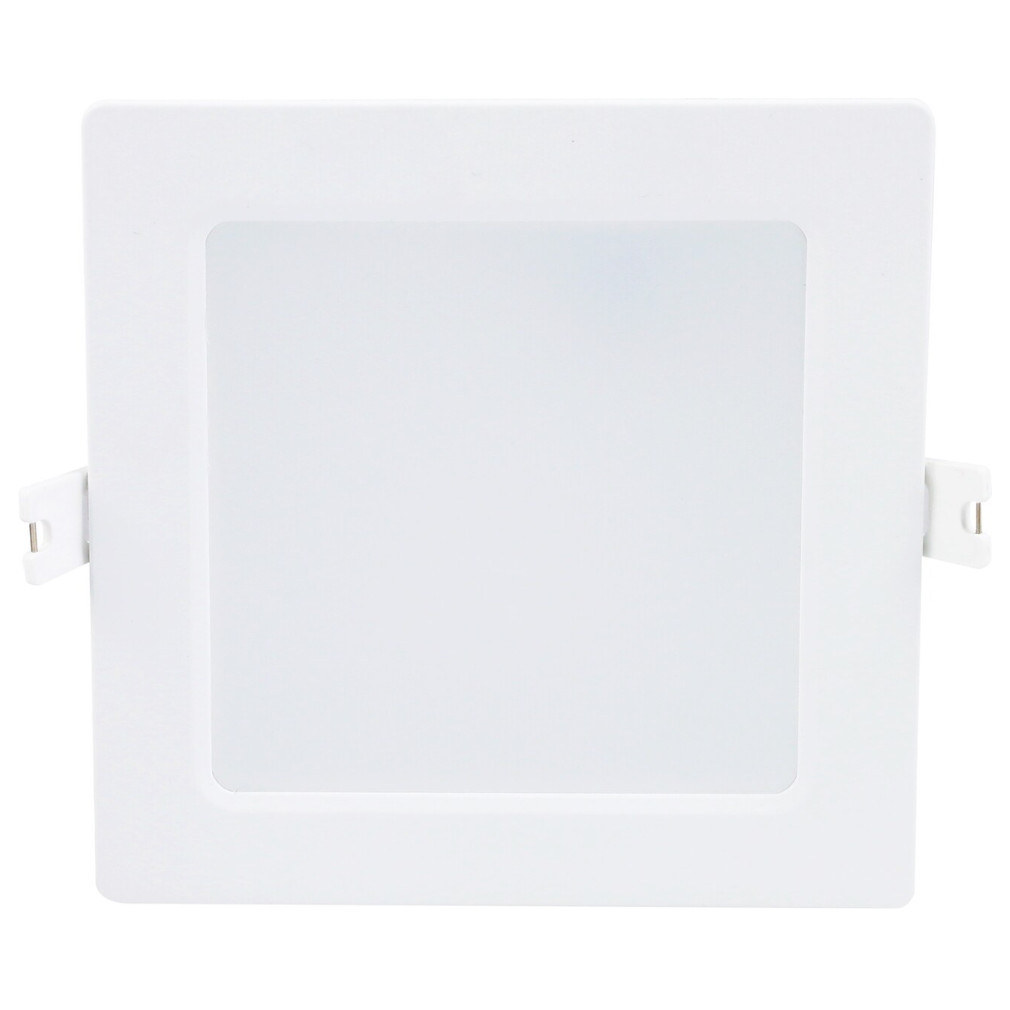 Süllyesztett mennyezeti LED panel, melegfehér fényű, 6W, fehér, 12x12 cm (Shaun 2)