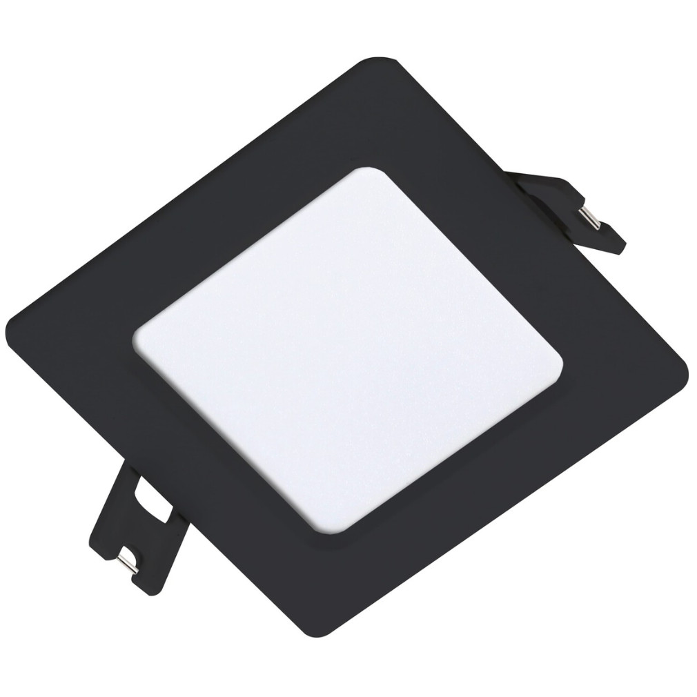 Süllyesztett mennyezeti LED panel, melegfehér fényű, 3W, fekete (Shaun 2)